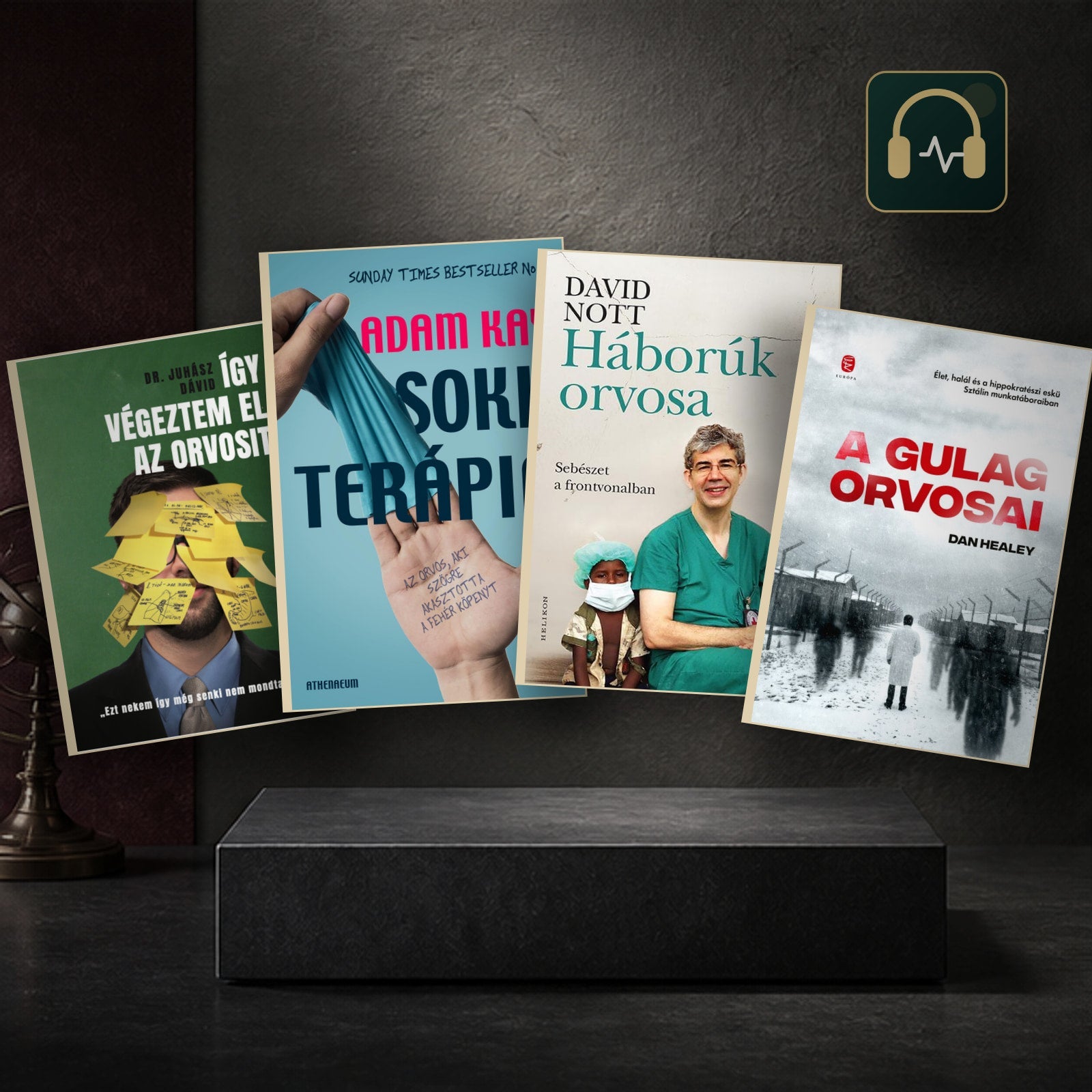 Így végeztem el az orvosit, Sokkterápia, Háborúk orvosa és A Gulág orvosai könyvcsomag