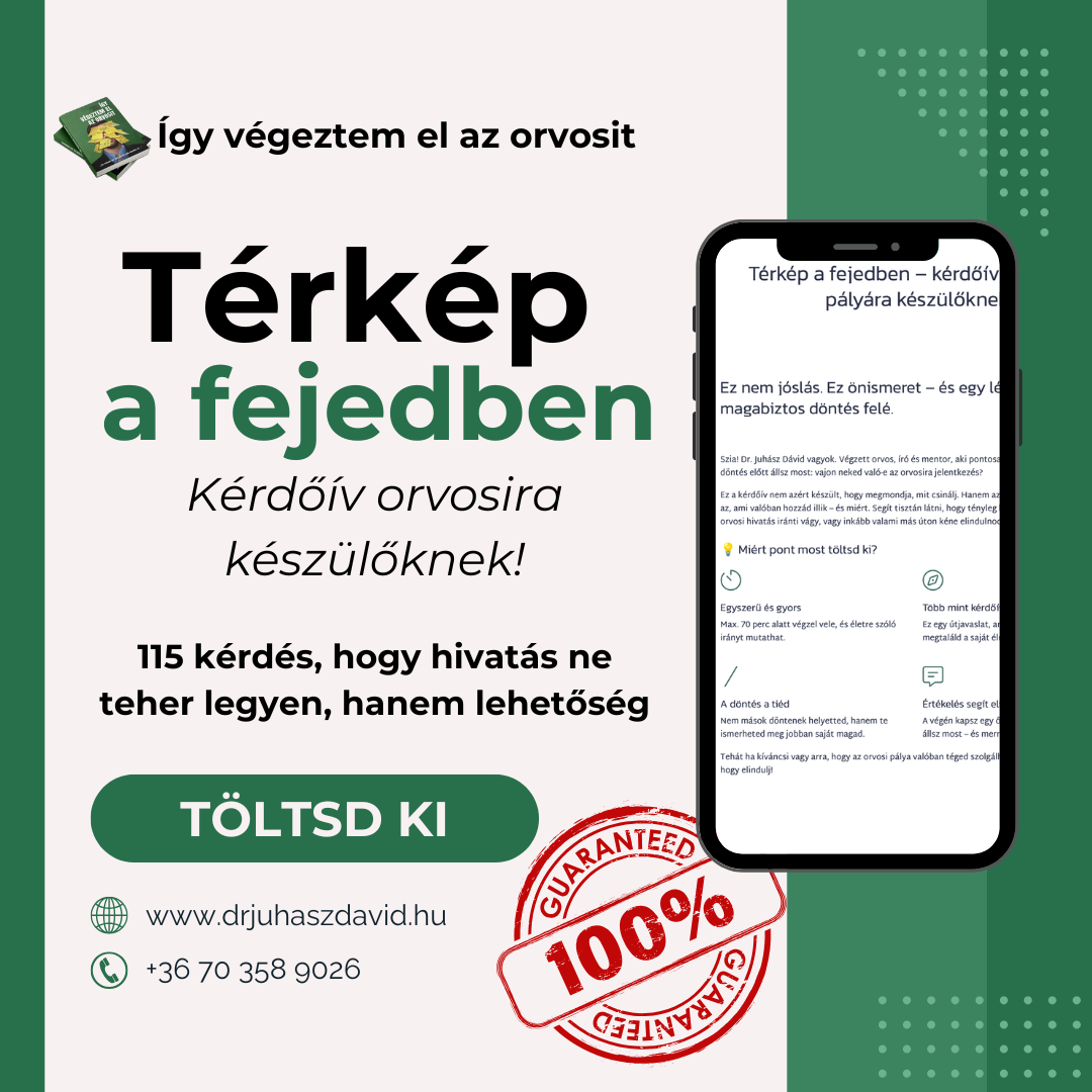 Térkép a fejedben -  kérdőív az orvosi pályára készülőknek